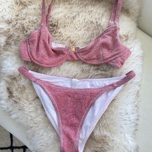 Caroline Constas Mykela Glitter Bikini Set